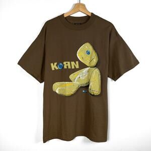 Vintage 1999 Korn Issues Giant Tultex Tag Band Tee Large T Shirt 90s Nu Metal